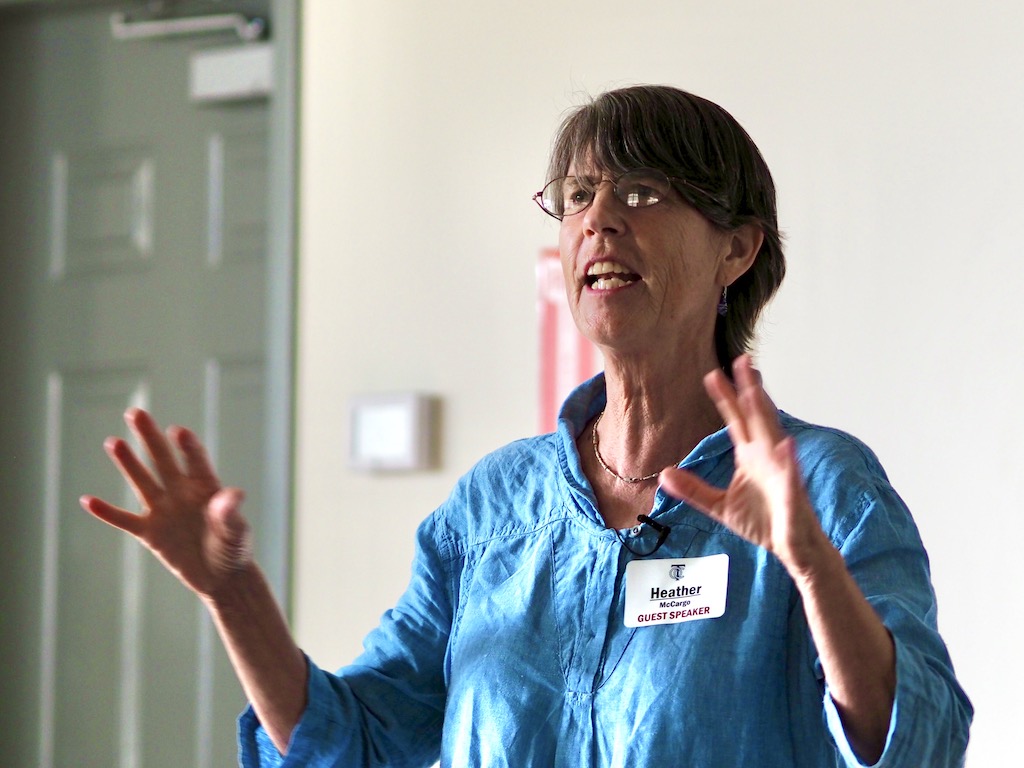 Heather McCargo of The Wild Seed Project speaking at the OCT 2019 annual meeting